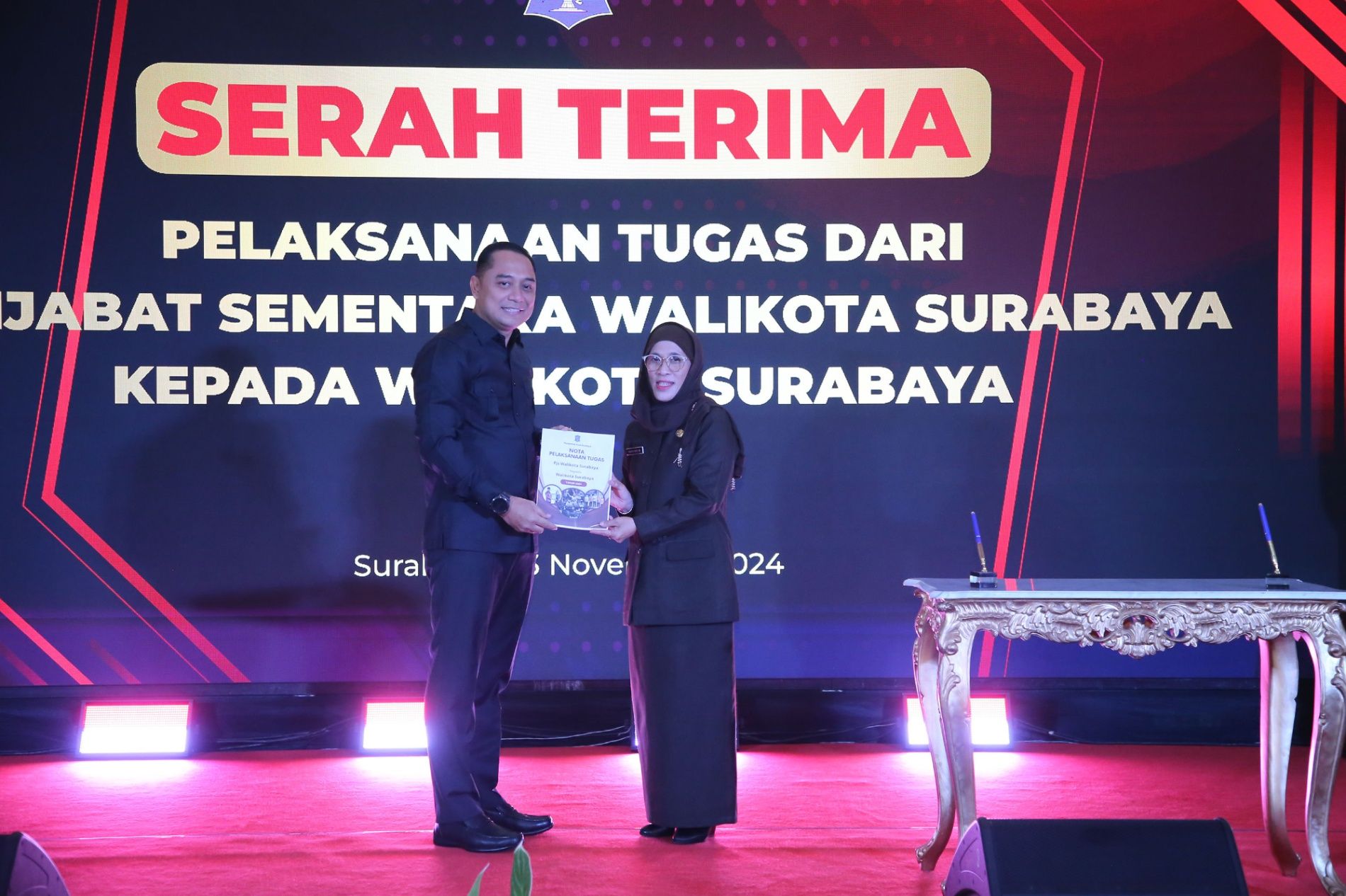 Akhiri Masa Cuti Kampanye, PJs Restu Novi Serah Terima Tugas ke Wali Kota Eri Cahyadi