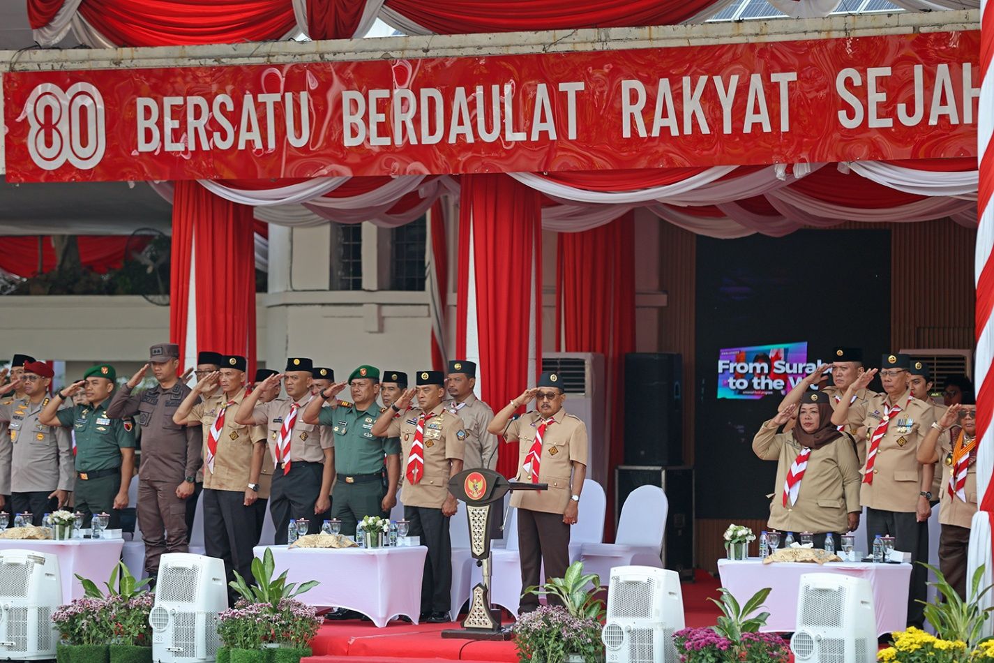Peringati Hari Pramuka Ke-64, Wawali Armuji Dorong Penguatan Karakter dan Gotong Royong Generasi Muda