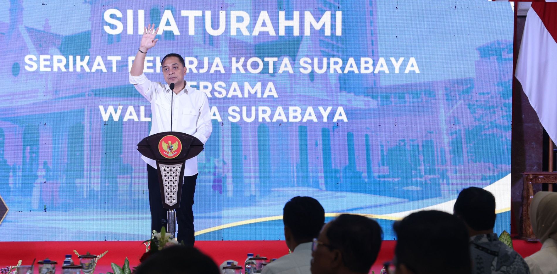 Wali Kota Eri dan KSPSI Surabaya Sepakati Komitmen Ketenagakerjaan hingga Pelindungan Pekerja
