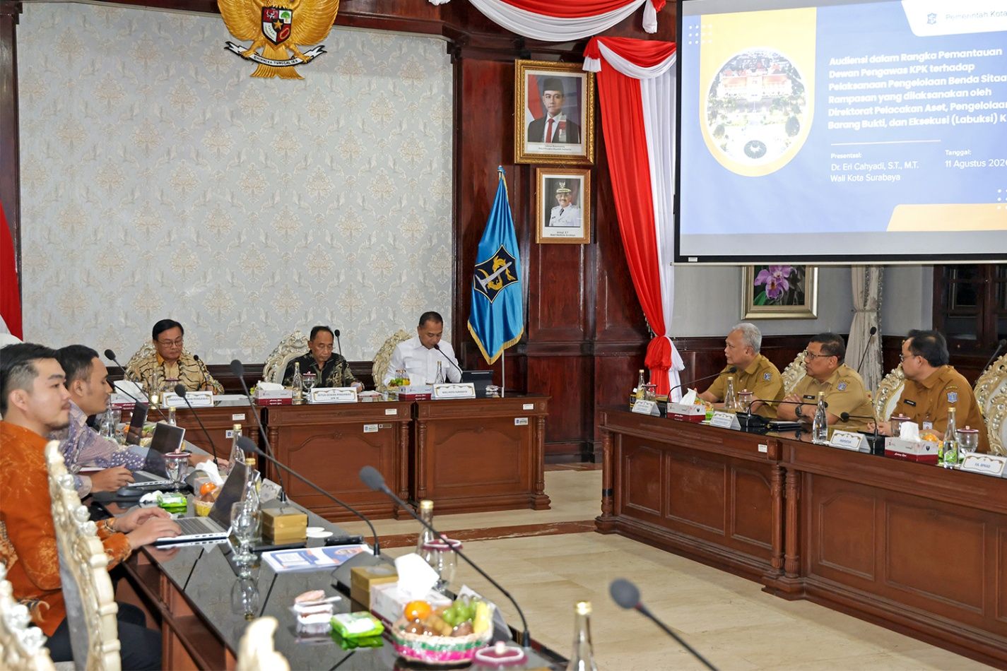 Pemkot Surabaya Sambut Dewan Pengawas KPK, Wali Kota Eri Cahyadi Bahas Optimalisasi Aset Hibah Barang Rampasan