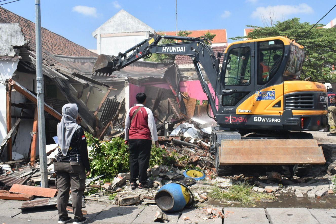 Enam Bangunan Ditertibkan, Aset Pemkot Surabaya di Margorejo Disiapkan untuk Fasilitas Warga