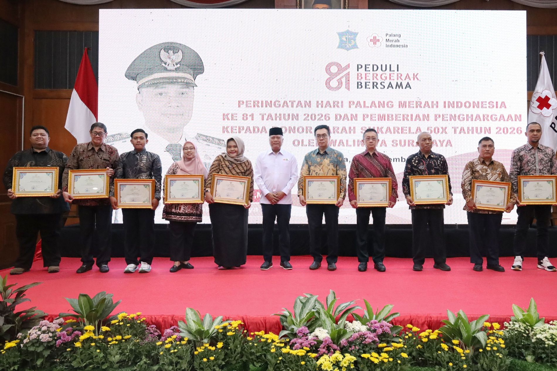 425 Warga Surabaya Raih Penghargaan Setelah Donor Darah 50 Kali, Kecamatan Gubeng Terbanyak