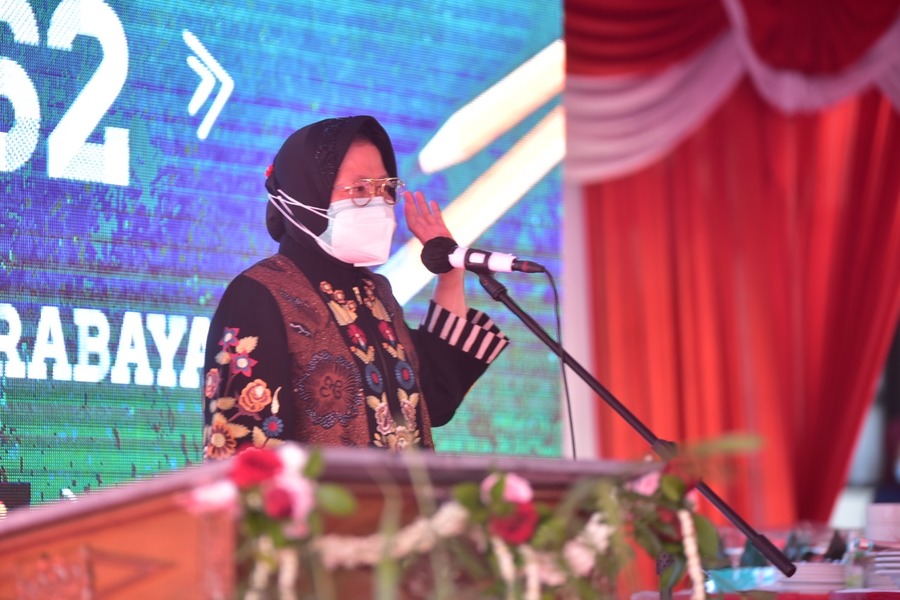 Resmikan SMPN 62, Wali Kota Risma Ingatkan Perjuangan Pembangunan Sekolah