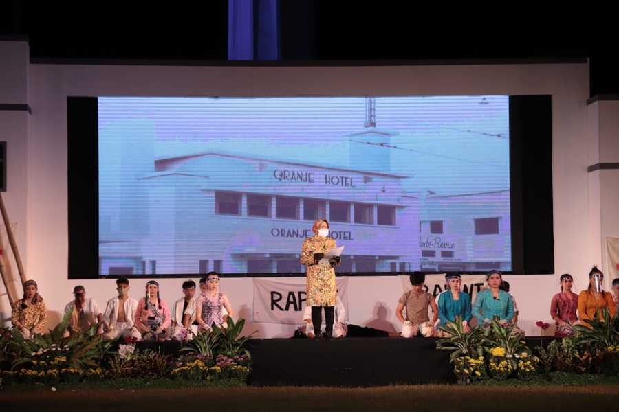 Fasilitasi Seniman, Wali Kota Risma Buka Parade Seni Budaya Surabaya yang Digelar Via Virtual