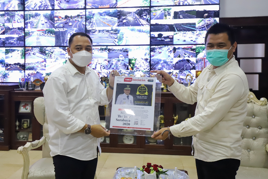 Jadi Tokoh Muda Berprestasi, Wali Kota Eri Cahyadi Raih Anugerah TIMES Indonesia 2020