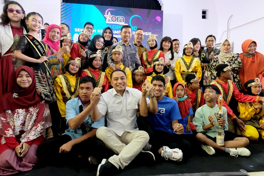 Kolaborasi dengan Sekolah Aora, Pemkot Surabaya Bikin Wadah Berkreasi untuk Anak Inklusif 