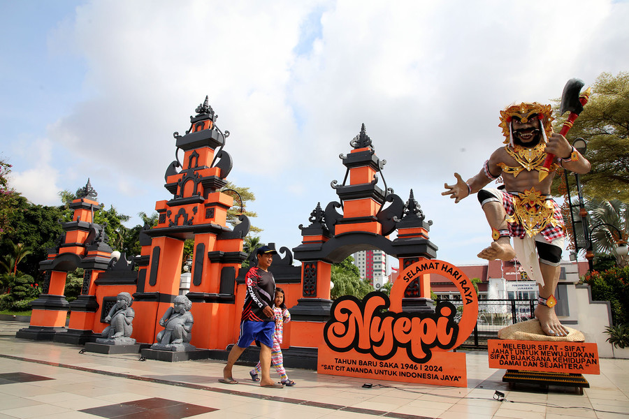 Peringati Hari Raya Nyepi, Pemkot Surabaya Bakal Gelar Pawai Seni Ogoh-Ogoh di Balai Kota