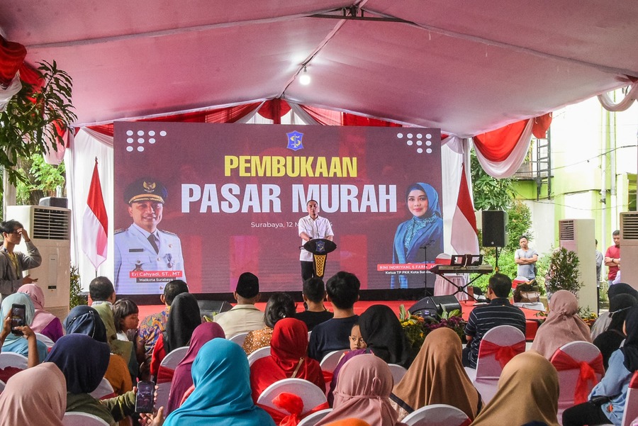 Stabilkan Harga dan Jaga Stok Bahan Pokok, Pemkot Surabaya Gelar Pasar Murah di 244 Titik