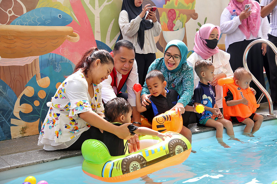 Ketua TP PKK Surabaya Ungkap Fasilitas dan Kelebihan Kolam Renang Tirta Bunda
